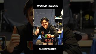 Blindfolded World Record 1200s rubikscube shorts Cubix838 TommyCherry [upl. by Antonie]