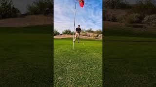 Beautiful Hole 16 at Emerald Canyon Golf Course in Parker AZ golfing golfaround golf creator [upl. by Enomaj]