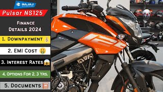 2024 Bajaj Pulsar NS 125 EMI Down payment 20k Only 😱 I Finance Price I On Road Price 🤑 I EMI [upl. by Mitman643]