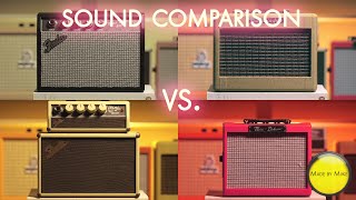 FENDER MINI 65 vs FENDER MINI 57 vs FENDER MINI TONEMASTER vs FENDER MINI DELUXE [upl. by Richara]