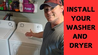 THE EASIEST Way to Set Up Your Washer and Dryer [upl. by Josselyn]