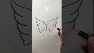 Very easy birds drawing with pencil [upl. by Hatch]