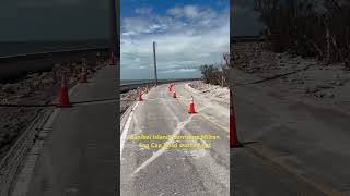 Sanibel Island Hurricane Milton Road washed out hurricanemilton sanibelisland captiva sanibel [upl. by Prouty224]