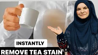 How To Remove Tea Stains instantlywork 💯 [upl. by Mcgannon848]