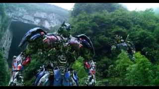 Transformers Age of Extinction  Optimus Prime SpeechThe Battle BeginsDinobots Charge [upl. by Arndt]