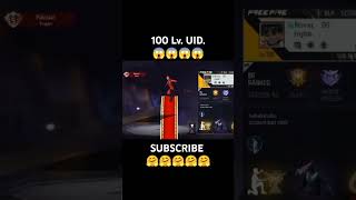 100 lv UID for free fire lovers 🔥🔥🔥🔥😱😱😱trending freefire gaming [upl. by Engdahl281]