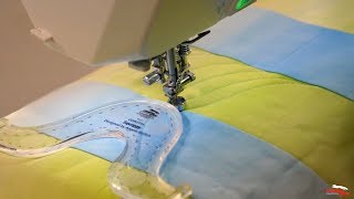 Machine Quilting with Rulers  Squiggy and Serpentine Lines [upl. by Goldin]