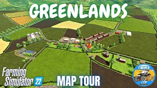 GREENLANDS  Map Tour  Farming Simulator 22 [upl. by Nobile]