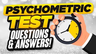 PSYCHOMETRIC TESTS How to PASS a Psychometric Test SAMPLE PRACTICE QUESTIONS amp ANSWERS [upl. by Strickland]