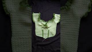 Crochet Victorian Corset Top 💚🍀 shorts crochet [upl. by Cahan]