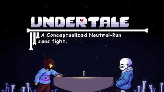 Undertale  A Conceptualized Neutral Sans Fight  Undertale Fangame [upl. by Columbyne]