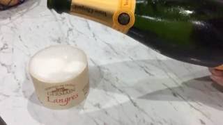 Langres Champagne Cheese with Veuve Clicquot [upl. by Danais]