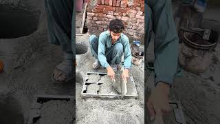 making Useful Cement Products shorts diy cementprojectsyoutubeshorts satisfying [upl. by Camille394]