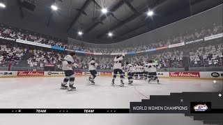 NHL 24  IIHF Womens World Championship Playoff Round [upl. by Miahc]