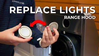 How To Replace The Lights On Your Range Hood Light Bulb Removal [upl. by Paulson]