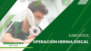 Ejercicios de rehabilitación tras una operación de hernia discal [upl. by Aicyle170]