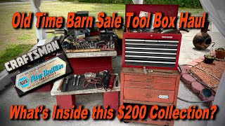 Amazing Barn Sale Tool Box Haul  Was It Worth 200 [upl. by Annabel733]