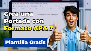 Crea una Portada RÁPIDO en Formato APA 7ma Edición con Word [upl. by Schoof907]