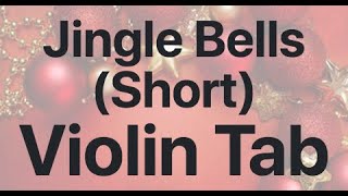 Learn Jingle Bells Short on Violin  How to Play Tutorial [upl. by Ettennej]