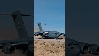 C17 landings s militaryaircraft boeing military aviation [upl. by Nilcaj]