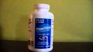 OCUVITE PreserVision AREDS Eye Vitamin and Mineral Supplement Tablets by BAUSCH and LOMB  240 Ea [upl. by Zach340]