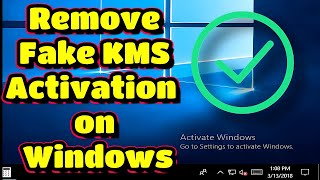 How to Remove Fake KMS Activation on Windows  Fix Unauthorized Activation [upl. by Audsley]