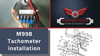 M998 HMMWV Hummer Mods Tachometer Installation Video RPM Humvee 65L rev [upl. by Troyes]