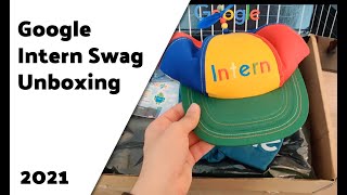 Google Intern Swag Unboxing  STEP Intern 2021 [upl. by Helyn]