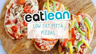 Low Fat Pitta Pizza Recipe  Eatlean [upl. by Micheline]