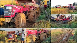 mahindra 585 yuvo tech plus tochanchain harvester [upl. by Targett]