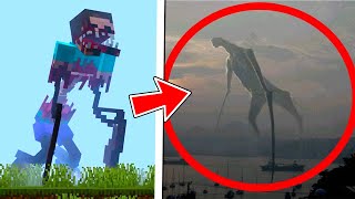 Mobs de Minecraft CAPTADOS EN LA VIDA REAL 😱 [upl. by Allsun]