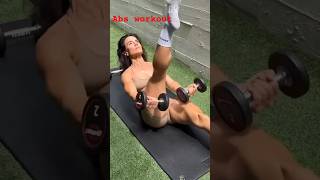 Easy abs workout at home reels youtubeshorts fitness howtogetsixpackabs [upl. by Montana]