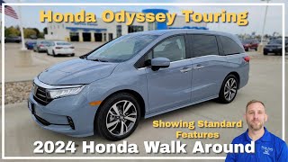 2024 Honda Odyssey Touring Walkaround Standard Features [upl. by Chelsy]