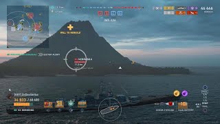 Super Aggressive Borodino Cap Push  No Prisoners wowslegends worldofwarshipslegends gameplay [upl. by Reamonn]