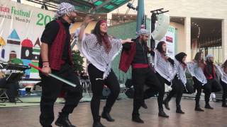 Houston Palestine Festival 2017 AlHurriyah Dabke group [upl. by Sivolc]