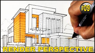 Rendering Perspective drawing [upl. by Jarv276]