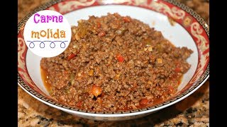 Carne molida  Picadillo  estilo Dominicano Ros Emely [upl. by Wyn]