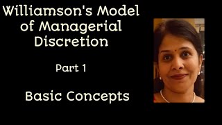 Williamsons Model of Managerial DiscretionMicro Economics AKoutsoyiannis [upl. by Croner]