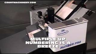 Count Number Pro Touch Crash Numbering Perforating and Scoring Machine [upl. by Tunnell]