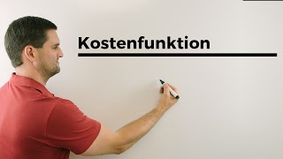 Kostenfunktion Lohnkosten 75 Prozent der variablen Kosten werden Mathe by Daniel Jung erhöht [upl. by Atinet]