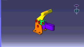 Toggle Clamp Simulation [upl. by Alfons]