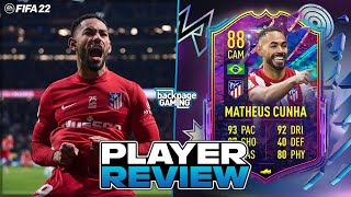 THE BEST LA LIGA STRIKER 🎯 88 Future Stars Matheus Cunha Player Review  FIFA 22 Ultimate Team [upl. by Solegna]