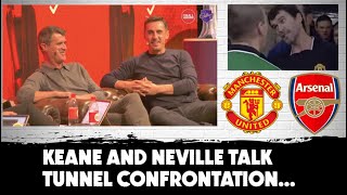 Keane and Neville  Tunnel incident with Arsenal bullies revisited  MUFC [upl. by Eseerehc]