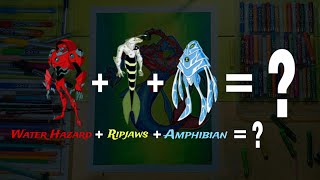 Water Hazard  Ripjaws  Amphibian   Ben 10 aliens  Bjdrawing [upl. by Syl]