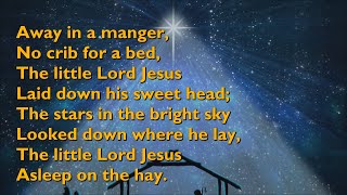 Away in a Manger Tune Cradle Song  3vv with lyrics for congregations [upl. by Inot]