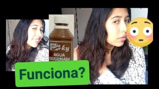 PINTATE EL CABELLO CON AGUA OXIGENADA  REALMENTE FUNCIONA [upl. by Anelhtak]