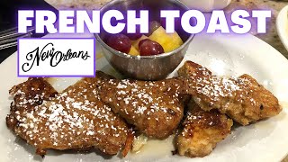 NEW ORLEANS FOOD French Toast  Cafe FleurDeLis • French Quarter • New Orleans Breakfast [upl. by Ellertnom]