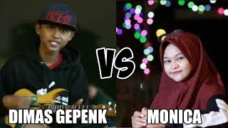 ADU VANS DIMAS GEPENK REAL VS MONICA FIUSNAINI  YOUTUBER TERPISAH [upl. by Hewart252]