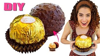 DIY PÁSCOA FERRERO ROCHER GIGANTE   Paula Stephânia [upl. by Elianora]