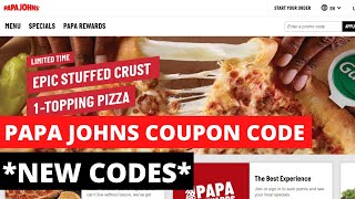 Best Papa Johns Promo Codes 2023  Papa Johns Promo Code [upl. by Llecrep]